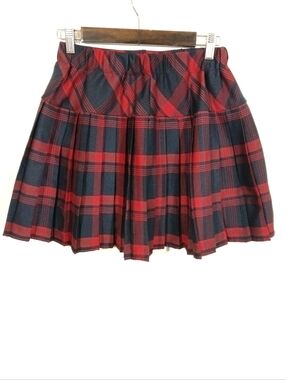 Urban Coco Plaid Red and Black Women’s Skirt Dark